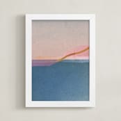 "Horizons IV" - Art Print in ocean by Sumak Studio - Framed