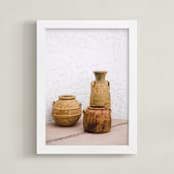 "Pottery II" - Art Print in Terracotta by Crystal Lynn Collins - Framed