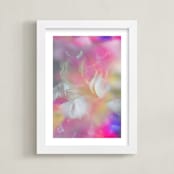 "Iridescent Flora" - Art Print in Rose by Stellax Creative - Framed