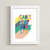 "Can't Stop" - Art Print in Candy by Katy Clemmans - Framed