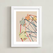 "Soaring 01" - Art Print in Cotton Candy by Shawna Urban - Framed