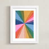 "paper kaleidoscope" - Art Print in Skittles by Carrie Moradi - Framed