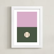 "3 Season Sport | Baseball" - Art Print in Olive by pacifica project - Framed