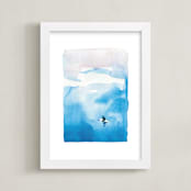 "pure glass" - Art Print in Crystal Blue by Mary Cecelia - Framed