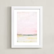 "Bubblegum Dreams 1" - Art Print in Bubblegum Pink by Amy Hall - Framed