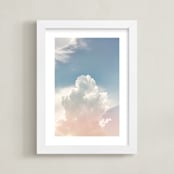 "Enchanted Cloud" - Art Print in Cotton Candy Mist by Melissa Agular - Framed