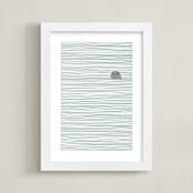 "Seal" - Art Print in white background by Jorey Hurley - Framed