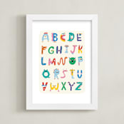 "ABC Buddies" - Art Print in Candy Shop by Nadia Hassan - Framed