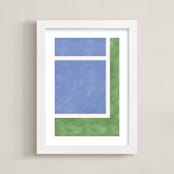 "Your Serve 2" - Art Print in Blue Deuce by Alicia Abla - Framed