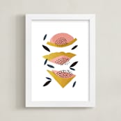 "Honey Melon" - Art Print in Sunshine by Jenna Skead - Framed