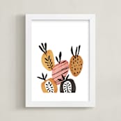 "Mipina" - Art Print in Sunshine Gold by Jenna Skead - Framed