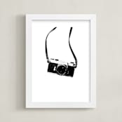 "Behind the Lens" - Art Print in Noir by Alicia Youngken - Framed
