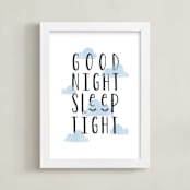 "good night" - Art Print in Night Sky by Annie Holmquist - Framed