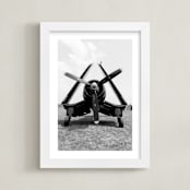"Sky Bird ~ 4" - Art Print in Black by Janet Cruz - Framed