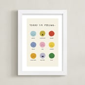 "feelings" - Art Print in Ivory by Ellen Schlegelmilch - Framed