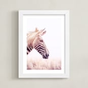 "Sparkle" - Art Print in Peach by Tania Medeiros - Framed