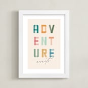 "Adventure Lies Ahead" - Art Print in Paper by Brandy Folse - Framed