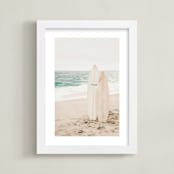 "two boards" - Art Print in Sand by Kamala Nahas - Framed