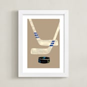 "Let's Play! 2" - Art Print in Tan by Alethea and Ruth - Framed