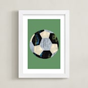 "Let's Play! 3" - Art Print in Grass by Alethea and Ruth - Framed