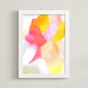 "Fragment 1" - Art Print in Coral by Hooray Creative - Framed