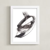 "Holy Note" - Art Print in Black by Misty Hughes - Framed