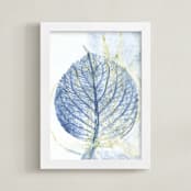 "Hydrangea I" - Art Print in Wedgewood Blue by raven erebus - Framed
