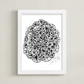 "Every Second Our Love Grows" - Art Print in Love Black by Kara Kramer - Framed