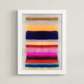 "Free" - Art Print in Hot Pink by HAPI ART - Framed