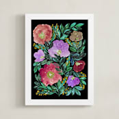 "beauty is black_4" - Art Print in green by Ramoncita - aticnomar - Framed