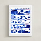"ultraviolet burst" - Art Print in ultra violet by Kelly Witmer - Framed