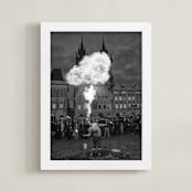 "Medieval Heat" - Art Print in Black and White by Mark Kirby - Framed