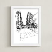"Paris 1" - Art Print in Black by IMG_101 - Framed