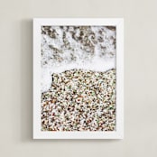 "Glass Beach" - Art Print in Sea Glass by Annie Montgomery - Framed