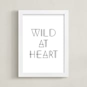 "Wild at Heart" - Art Print in Pearl by Amber Barkley - Framed