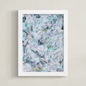 "Caribbean Reef Shark" - Art Print in Carribbean Reef Shark by Debi Perkins - Framed