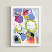 "Unstoppable" - Art Print in Green by Julie Hawkins - Framed