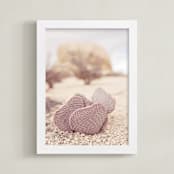 "Desert Heart" - Art Print in Pink Ole by Tania Medeiros - Framed