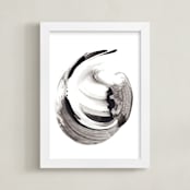 "Ninth Wave" - Art Print in Black by Misty Hughes - Framed