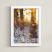 "Glitter Globe" - Art Print in Glittery Gold by Stacy Kron - Framed