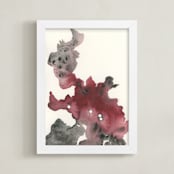 "Aries Constellation" - Art Print in Bloodstone by Emily Magone - Framed