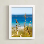 "Verano no.1" - Art Print in Lake Blue by Sarah Finkel - Framed