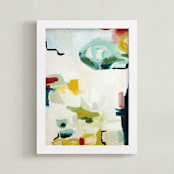 "quiet" - Art Print in white by Beth Allen - Framed
