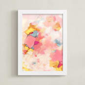 "More Than Enough" - Art Print in Hibiscus Pink by Mya Bessette - Framed