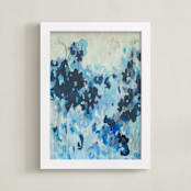 "The Best Kind of Blues" - Art Print in blues by Blair Culwell Staky - Framed