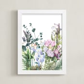 "botanical arrangements" - Art Print in springy green by XL - Framed