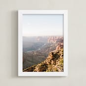 "Canyon River" - Art Print in Canyon Coral by Anna Western - Framed