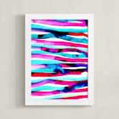 "Colourburst4" - Art Print in Fuchsia by Miranda Mol - Framed