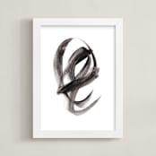 "Third Eye" - Art Print in Black by Misty Hughes - Framed