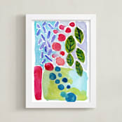 "Jubilee" - Art Print in Lime by Laura Bolter - Framed